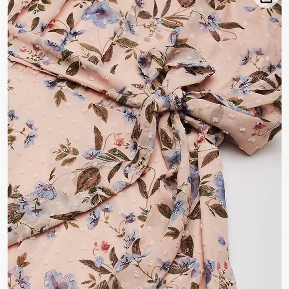 Tahari Maxi Dress Blushing Botanica Size 10P - Picture 3 of 9